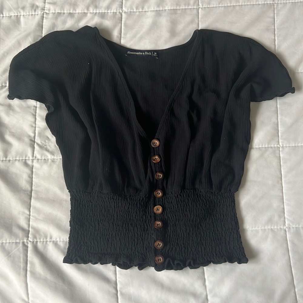 black cop shirt, button up